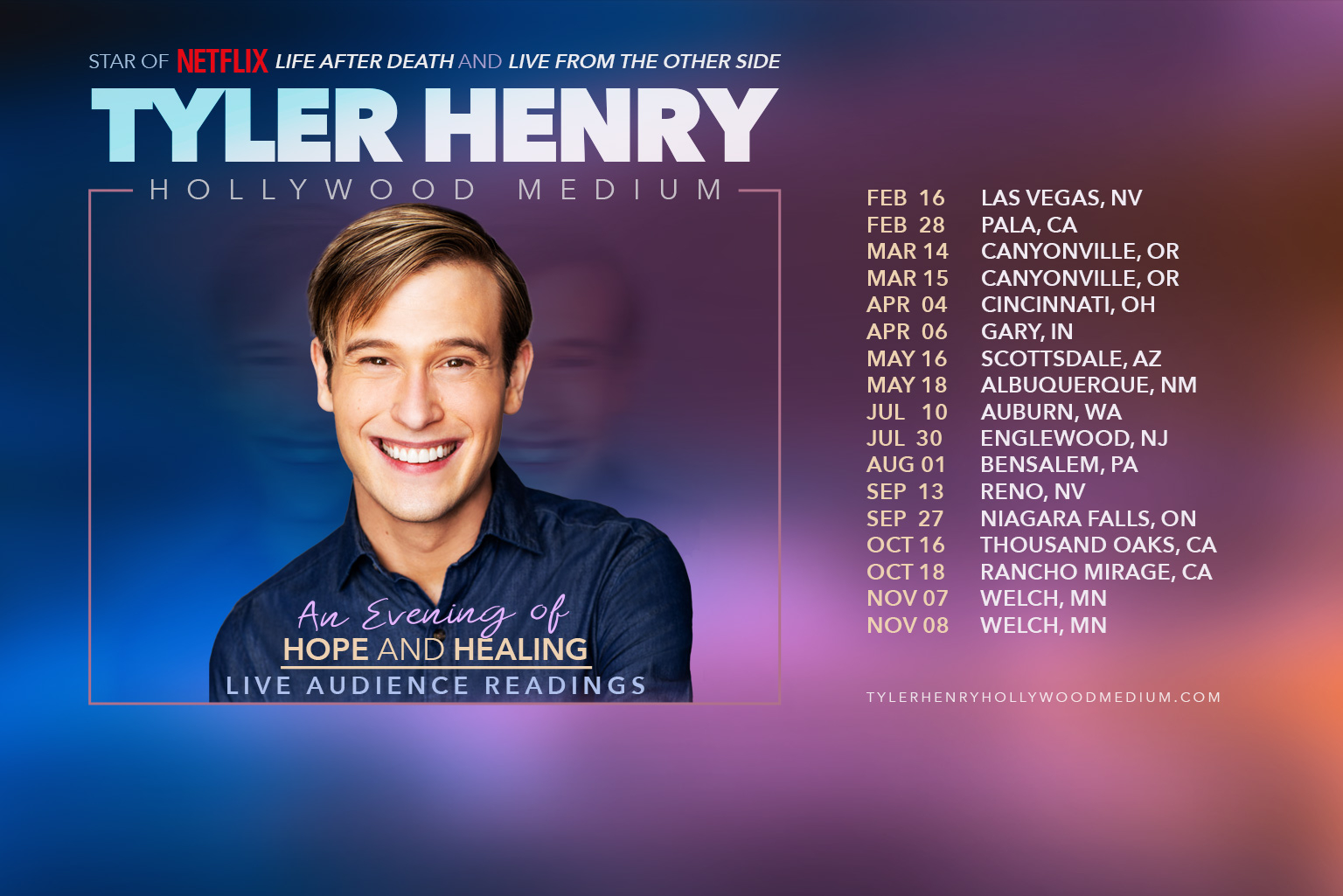 tyler henry 2025 tour dates